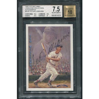 1993 Ted Williams Locklear Collection #AU9 Ted Williams Auto #143/406 BGS 7.5