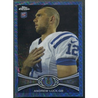 2012 Topps Chrome #BW60 Andrew Luck Blue Wave Refractor Chuckstrong Rookie