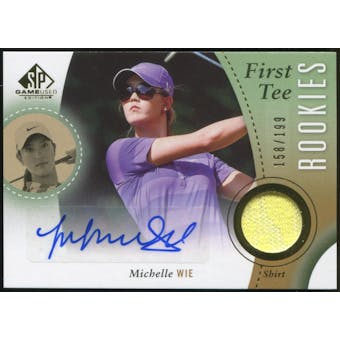 2014 Upper Deck SP Game Used #59 Michelle Wie Shirt RC Autograph 15/199