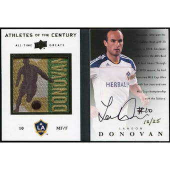 2012 Upper Deck All-Time Greats Athletes of the Century Booklet Landon Donovan 12/25