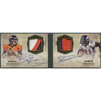 2012 Topps Five Star #FSFDAPOH Brock Osweiler & Ronnie Hillman Dual Rookie Patch Auto #02/15