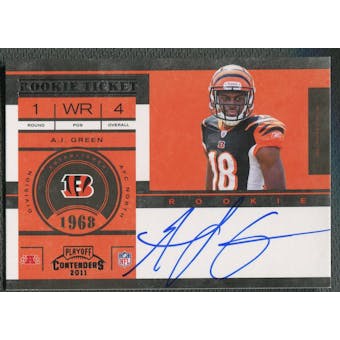 2011 Playoff Contenders #222A A.J. Green Rookie Auto