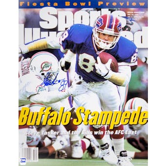 Steve Tasker Autographed Buffalo Bills 11x14 SI Photo