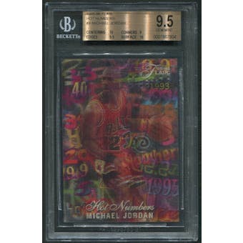 1995/96 Flair Hot Numbers #4 Michael Jordan BGS 9.5 (GEM MINT) *7804