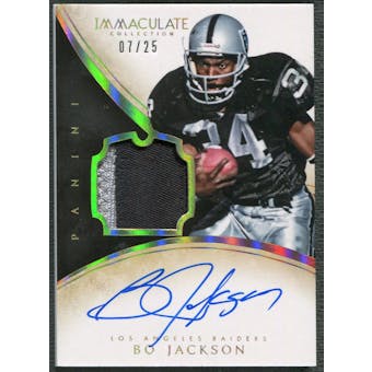 2014 Immaculate Collection #4 Bo Jackson Veteran Patch Auto #07/25