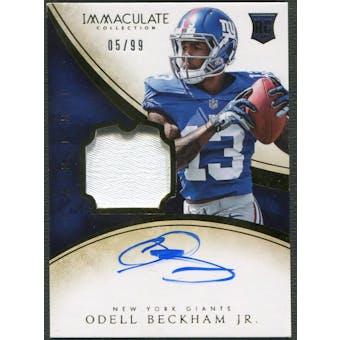 2014 Immaculate Collection #107 Odell Beckham Jr. Rookie Patch Auto #05/99