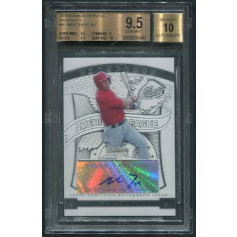 2009 Bowman Sterling Prospects #MT Mike Trout Rookie Auto BGS 9.5
