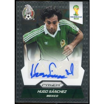2014 Panini Prizm World Cup Signatures #SHS Hugo Sanchez Autograph