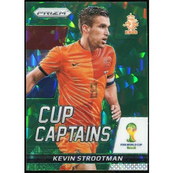 2014 Panini Prizm World Cup Cup Captains Prizms Green Crystal #17 Kevin Strootman 15/25