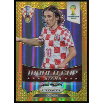 2014 Panini Prizm World Cup World Cup Stars Prizms Gold #23 Luka Modric 10/10