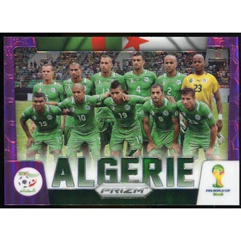 2014 Panini Prizm World Cup Team Photos Prizms Purple #1 Algeria /99