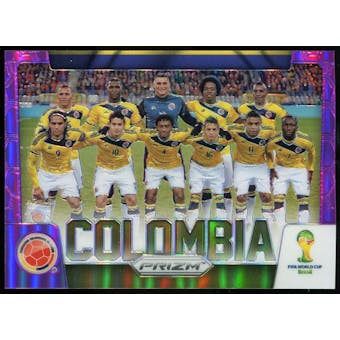 2014 Panini Prizm World Cup Team Photos Prizms Purple #9 Colombia /99