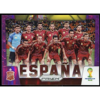 2014 Panini Prizm World Cup Team Photos Prizms Purple #29 Espana /99