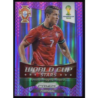 2014 Panini Prizm World Cup World Cup Stars Prizms Purple #28 Cristiano Ronaldo /99