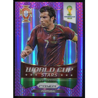 2014 Panini Prizm World Cup World Cup Stars Prizms Purple #49 Luis Figo /99