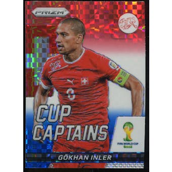 2014 Panini Prizm World Cup Cup Captains Prizms Red White and Blue #12 Gokhan Inler