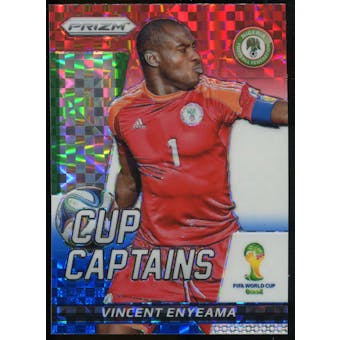 2014 Panini Prizm World Cup Cup Captains Prizms Red White and Blue #29 Vincent Enyeama