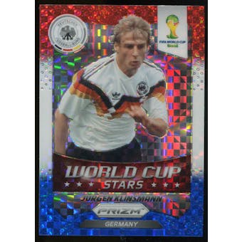 2014 Panini Prizm World Cup World Cup Stars Prizms Red White and Blue #46 Jurgen Klinsmann