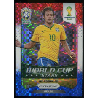 2014 Panini Prizm World Cup World Cup Stars Prizms Red White and Blue #7 Neymar