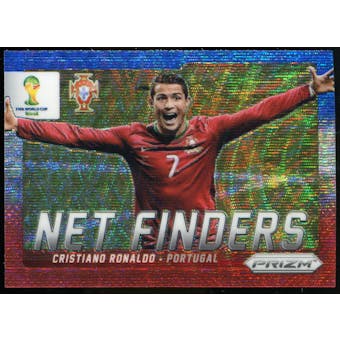 2014 Panini Prizm World Cup Net Finders Prizms Blue and Red Wave #20 Cristiano Ronaldo
