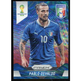2014 Panini Prizm World Cup Prizms Blue and Red Wave #133 Pablo Osvaldo