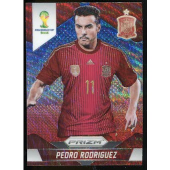2014 Panini Prizm World Cup Prizms Blue and Red Wave #179 Pedro Rodriguez