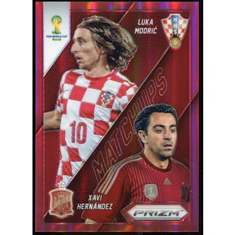2014 Panini Prizm World Cup World Cup Matchups Prizms Red #25 Luka Modric/Xavi Hernandez /149