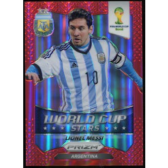 2014 Panini Prizm World Cup World Cup Stars Prizms Red #1 Lionel Messi /149