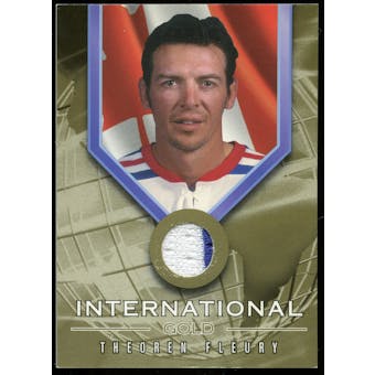 2001/02 BAP Signature Series International Medals Jersey #IG4 Theo Fleury