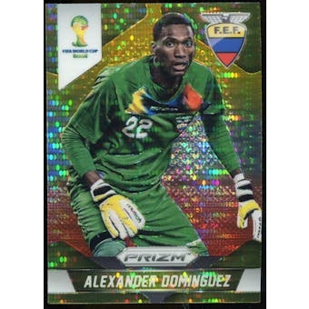 2014 Panini Prizm World Cup Prizms Yellow and Red Pulsar #63 Alexander Dominguez