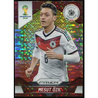 2014 Panini Prizm World Cup Prizms Yellow and Red Pulsar #88 Mesut Ozil