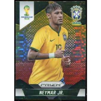 2014 Panini Prizm World Cup Prizms Yellow and Red Pulsar #112 Neymar