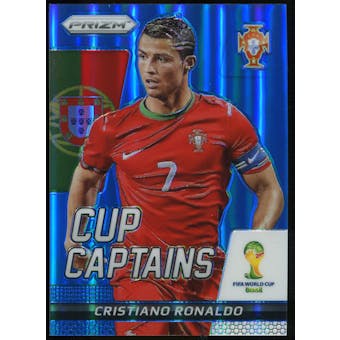 2014 Panini Prizm World Cup Cup Captains Prizms Blue #5 Cristiano Ronaldo /199