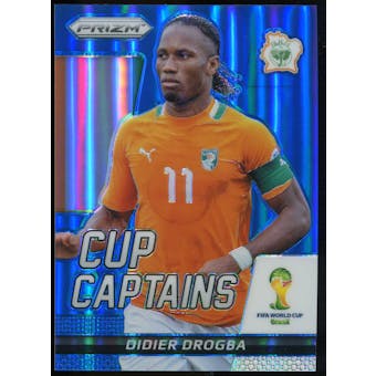 2014 Panini Prizm World Cup Cup Captains Prizms Blue #7 Didier Drogba /199
