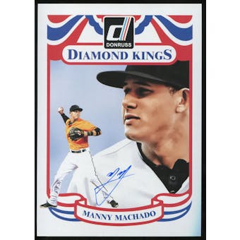 2014 Donruss Diamond King Box Toppers Signatures #21 Manny Machado