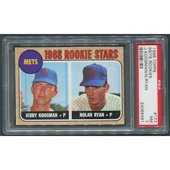 1968 Topps Baseball #177 Nolan Ryan Rookie PSA 7 (NM) *6461