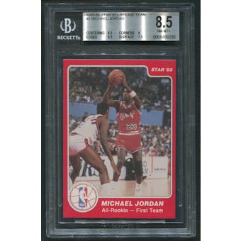 1985/86 Star All-Rookie Team #2 Michael Jordan BGS 8.5 (NM-MT+) *9288