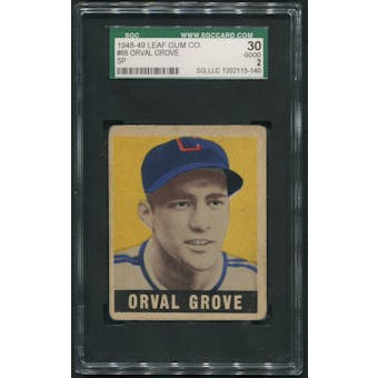 1948 Leaf Baseball #66 Orval Grove SGC 30 2 (GOOD) *5140