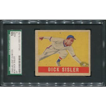 1948 Leaf Baseball #143 Dick Sisler SGC 10 1 (POOR) *5155