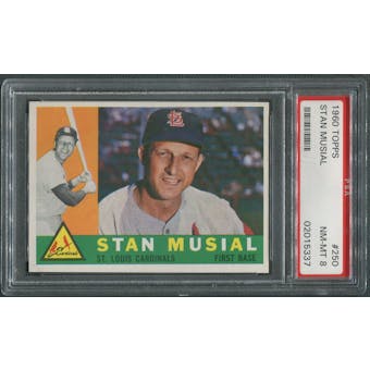 1960 Topps Baseball #250 Stan Musial PSA 8 (NM-MT) *5337