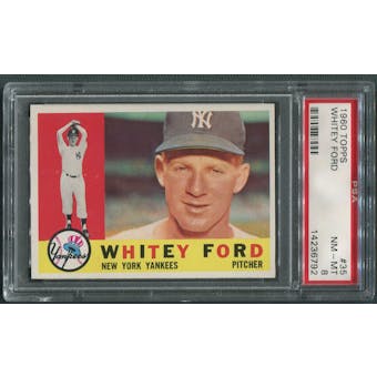 1960 Topps Baseball #35 Whitey Ford PSA 8 (NM-MT) *6792