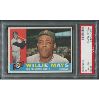 1960 Topps Baseball #200 Willie Mays PSA 8 (NM-MT) *0068