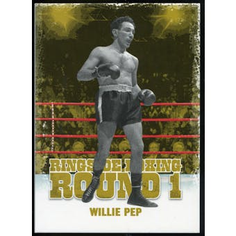 2010 Ringside Boxing Round One Gold #38 Willie Pep