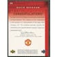 2002 Upper Deck Manchester United #DB David Beckham ManUscripts Red Auto #119/200