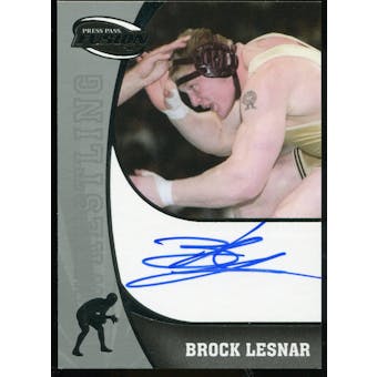 2009 Press Pass Fusion Autograph Silver #SSBL Brock Lesnar