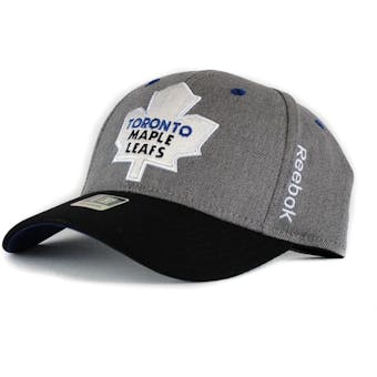 Toronto Maple Leafs Reebok Grey Structured Flex Fitted Hat (Adult S/M)