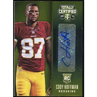 2014 Totally Certified Rookie Signatures Platinum Gold #158 Cody Hoffman Serial #5/10