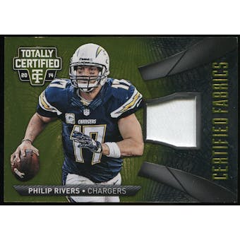 2014 Totally Certified Certified Fabrics Prime Gold #CFPR Philip Rivers Serial # 07/25
