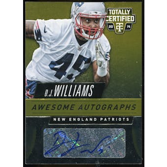 2014 Totally Certified Awesome Autographs Gold #AADW D.J. Williams Serial #25/25