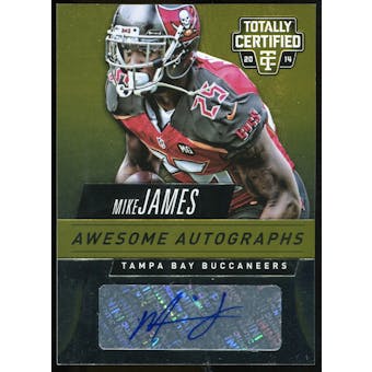 2014 Totally Certified Awesome Autographs Gold #AAMJ Mike James Serial # 11/25